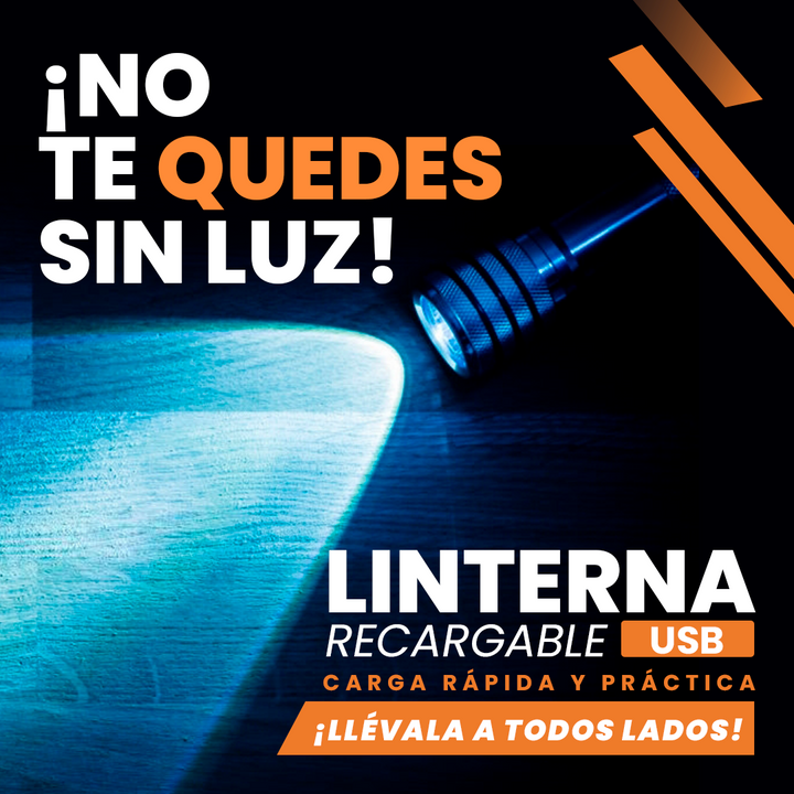 Linterna Portatil 4 Modos 2x