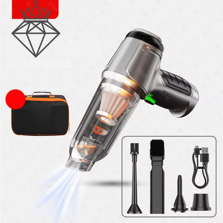 Mini aspiradora sopladora recargable + 3 REGALOS